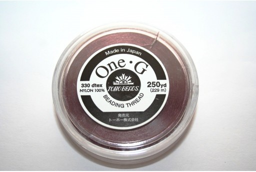 Toho One-G Nylon Thread 0,20mm Mauve 229m