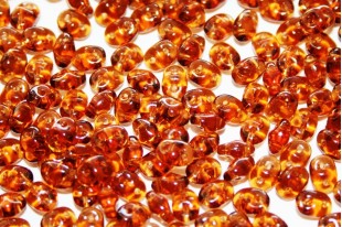 Perline Superduo Smoky Topaz 5x2,5mm - 10g