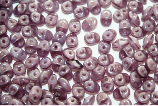 Perline Superduo Opal Violet 5x2,5mm - 10gr 2