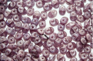 Superduo Beads Opal Violet 5x2,5mm - 10gr