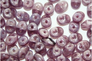 Perline Superduo Opal Violet 5x2,5mm - 10gr