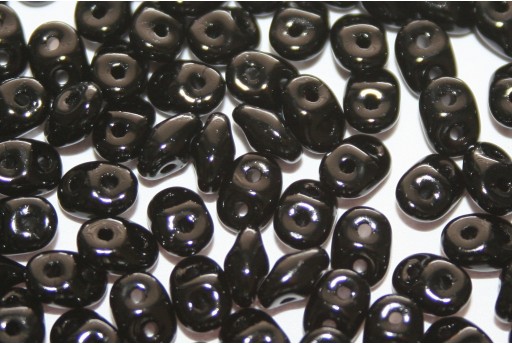 Perline Superduo Jet 5x2,5mm - 10g 2