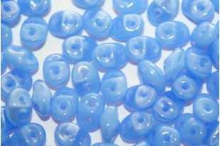Superduo Beads Opal Sapphire 5x2,5mm - 10gr