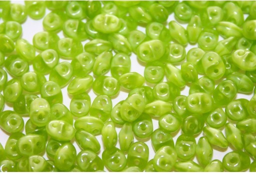 Perline Superduo Milky Dark Peridot 5x2,5mm - 10gr 2