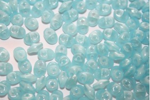 Superduo Beads Milky Aquamarine 5x2,5mm - 10gr