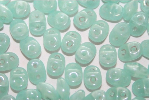 Superduo Beads Milky Aqua 5x2,5mm - 10gr 2
