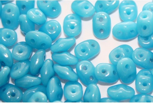 Perline Superduo Blue Turquoise 5x2,5mm - 10g 2