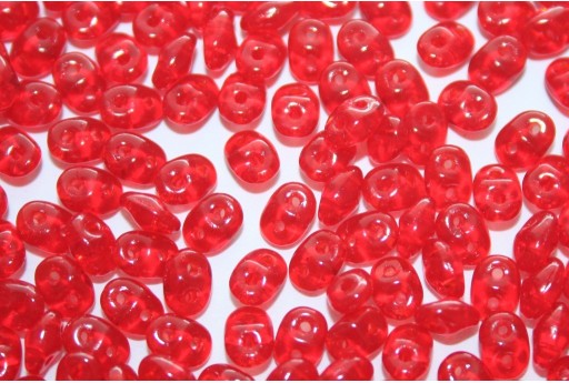 Perline Superduo Siam Ruby 5x2,5mm - 10g