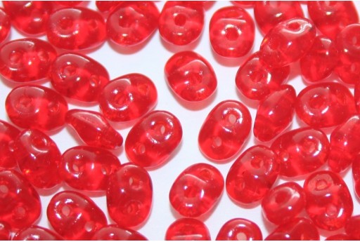 Perline Superduo Siam Ruby 5x2,5mm - 10g 2