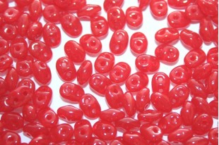 Perline Superduo Opal Red 5x2,5mm - 10gr