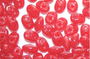 Perline Superduo Opal Red 5x2,5mm - 10gr