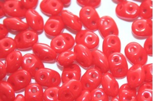 Perline Superduo Opaque Red 5x2,5mm -10g