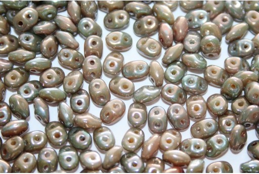 Superduo Beads Nebula Opaque Beige 5x2,5mm - 10gr