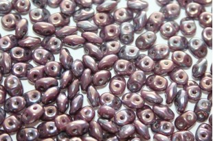 Superduo Beads Nebula Opaque Amethyst 5x2,5mm - 10gr