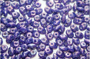 Superduo Beads Nebula Opaque Blue 5x2,5mm - 10gr