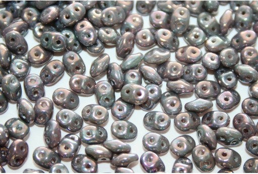 Superduo Beads Nebula Ashen Gray 5x2,5mm - 10gr