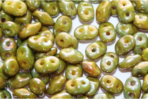 Superduo Beads Nebula Opaque Yellow 5x2,5mm - 10gr 2