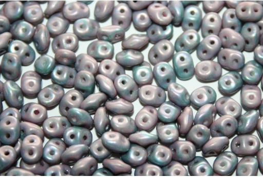 Superduo Beads Matte Opaque Nebula 5x2,5mm - 10gr