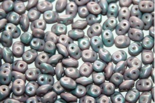 Superduo Beads Matte Opaque Nebula 5x2,5mm - 10gr