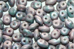 Superduo Beads Matte Opaque Nebula 5x2,5mm - 10gr