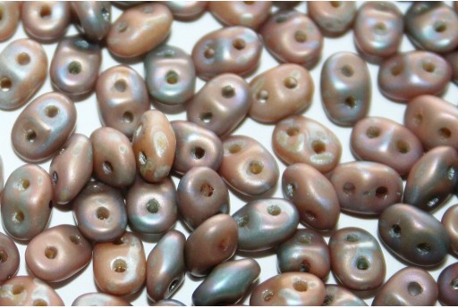 Perline Superduo Matte Nebula Opaque Beige 5x2,5mm - 10gr 2