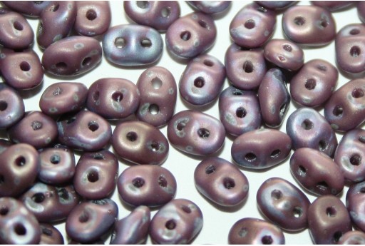 Perline Superduo Matte Nebula Opaque Amethyst 5x2,5mm - 10gr 2