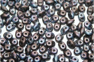 Superduo Beads Matte Nebula Jet 5x2,5mm - 10gr