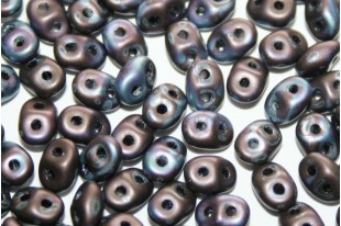 Superduo Beads Matte Nebula Jet 5x2,5mm - 10gr