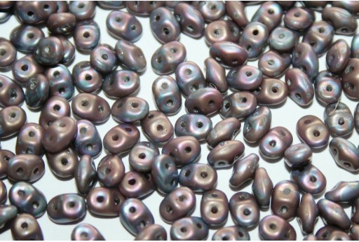 Superduo Beads Matte Nebula Ashen Gray 5x2,5mm - 10gr