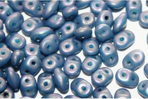 Superduo Beads Matte Nebula Opaque Blue Turquoise 5x2,5mm - 10gr 2