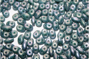 Perline Superduo Matte Nebula Opaque Turquoise 5x2,5mm - 10gr