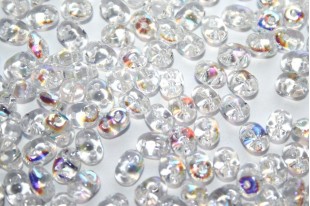 Perline Superduo Crystal AB 5x2,5mm - 10g