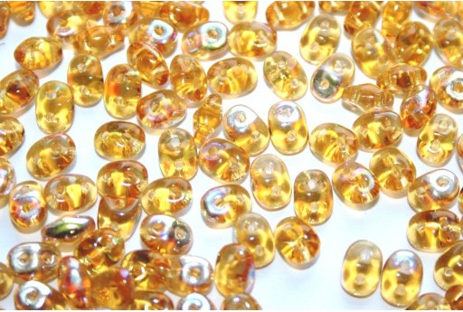 Perline Superduo Topaz AB 5x2,5mm - 10g