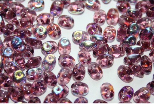 Perline Superduo Amethyst AB 5x2,5mm - 10gr