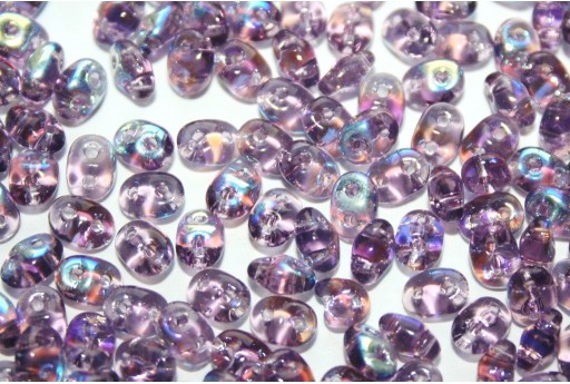 Perline Superduo Tanzanite AB 5x2,5mm - 10gr