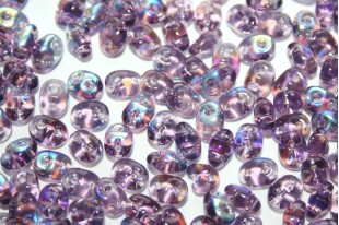 Perline Superduo Tanzanite AB 5x2,5mm - 10gr