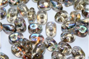 Perline Superduo Black Diamond AB 5x2,5mm - 10g