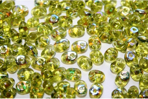 Perline Superduo Olivine AB 5x2,5mm - 10g
