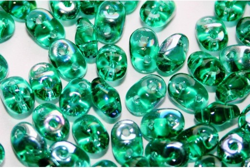 Perline Superduo Emerald AB 5x2,5mm - 10gr 2
