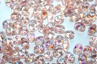 Superduo Beads Rosaline AB 5x2,5mm - 10gr