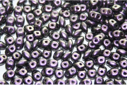 Perline Superduo Polychrome Black Currant 5x2,5mm - 10gr