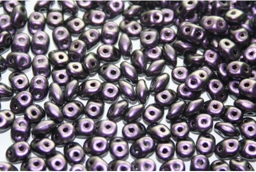 Superduo Beads Polychrome Black Currant 5x2,5mm - 10gr