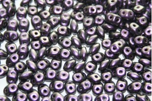 Perline Superduo Polychrome Black Currant 5x2,5mm - 10gr