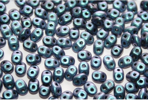 Superduo Beads Polychrome Indigo Orchid 5x2,5mm - 10gr