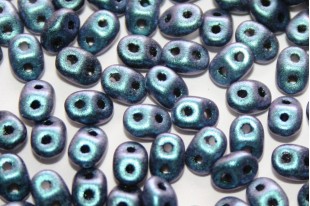 Superduo Beads Polychrome Indigo Orchid 5x2,5mm - 10gr