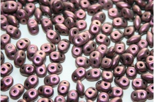 Perline Superduo Polychrome Pink Olive 5x2,5mm - 10gr