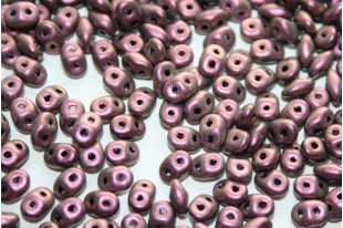 Superduo Beads Polychrome Pink Olive 5x2,5mm - 10gr