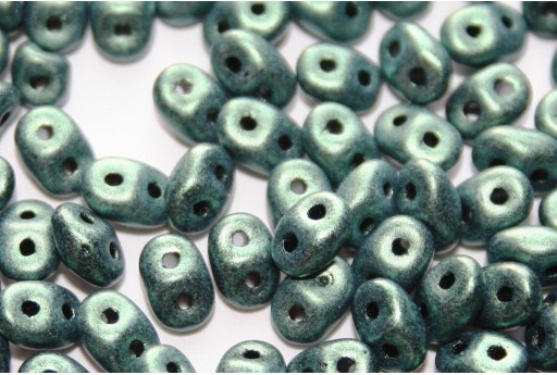 Superduo Beads Metallic Suede Light Green 5x2,5mm - 10gr 2