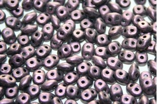 Perline Superduo Metallic Suede Pink 5x2,5mm - 10g