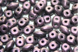 Perline Superduo Metallic Suede Pink 5x2,5mm - 10g